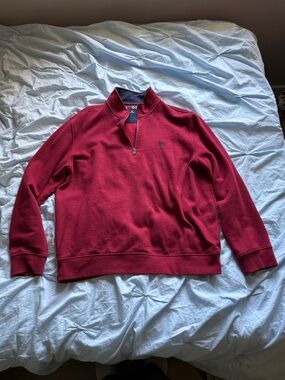 Izod Red Half-Zip Men's Sweater